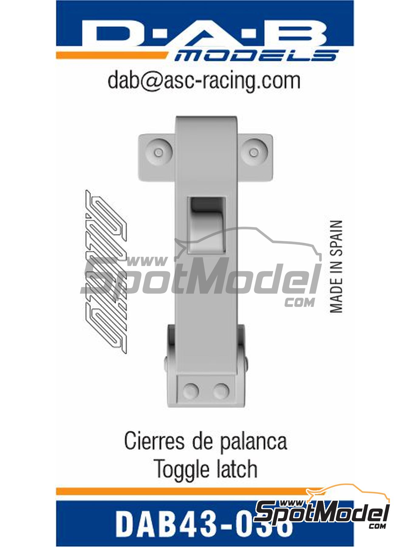 D.A.B. Models DAB43036 pins 1/43 scale Toggle latch 10